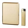 thumbnail image 2 of Yannianjz under $5 Cigarette Lighter Pack, Cigarette Case with Lighter, Portable Humidity Proof Container, 20 Cigarette Capacity, Metal Cigarette Box, Travel Cigarette Case, Stylish Cigarette Holder, 2 of 6
