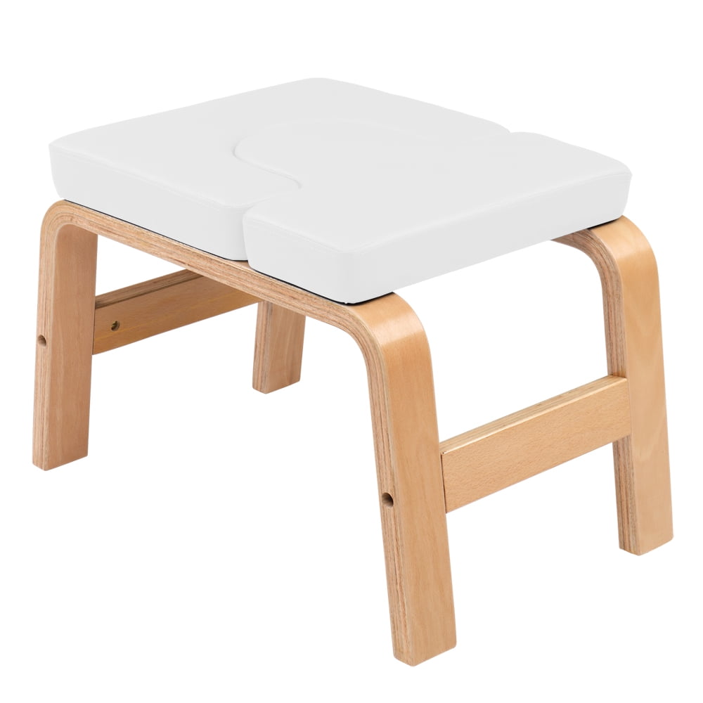 Zimtown Wood Yoga Headstand Bench, Fitness Yoga Inversion Chair Stool