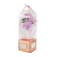 thumbnail image 4 of Ramo de 3 jabones perfumados con flores artificiales y caja de regalo para mamá clavel violeta, 4 of 9