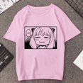 thumbnail image 3 of Camiseta estampada de Manga Anya Forger para mujer, remera de Anime Rosa divertida de la familia Spy X, playera informal Harajuku de Manga corta para mujer, 3 of 5