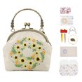 thumbnail image 4 of Bolso De Bordado DIY, Bolso De Billetera Bordado De Gran Capacidad, Práctico Y Confiable Para Regalo Para Amigos ANGGREK motivo de tournesol, 4 of 7