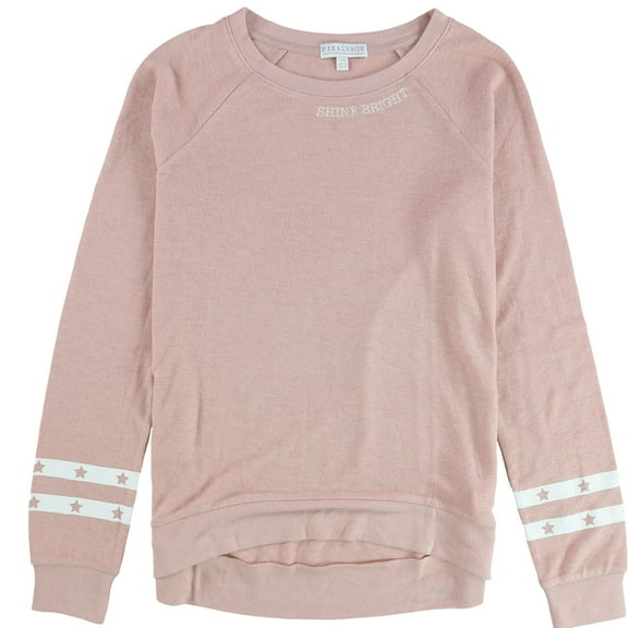 P.J. Salvage Womens Shine Bright Pajama Sweater, Pink, Large