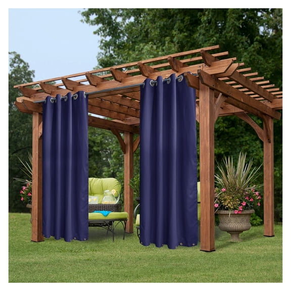Outdoor Curtains 50x120 Inch - Grommet Top & Bottom - Patio Privacy Curtain