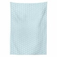 thumbnail image 2 of Anchor Tablecloth, Little Anchors with Chains Naval Loops Sailing Theme Cartoon Style Ocean Travel, Rectangle Satin Table Cover for Dining Room and Kitchen, 60" X 84", Pale Blue White, by Ambesonne, 2 of 2