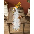 thumbnail image 4 of Table Runners 72 Inches Long Dress Scarves, Fall Grey Orange Farmhouse Kitchen/Dining Table Runner, Coffee Tablerunners, Thanksgiving Pumpkins Vintage Maple Leaf 13x72 Inch, 4 of 7