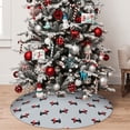 thumbnail image 5 of Sikiie Polka Dot Christmas Dog 30-48 inches {designName} Print Christmas Tree Skirt Snowman Xmas Tree Skirt with Edge Christmas Decorations for Holiday Party-30", 5 of 7