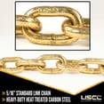 thumbnail image 4 of US Cargo Control Chain and Ratchet Binder Set- 5/16 Inch x 16 Foot Grade 70 Chain, Easily Secure Heavy Loads To A Truck Or Flatbed Trailer, 4,700 Pound Working Load Limit, 4 of 5