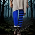 thumbnail image 2 of GERsome Striped Leggings Halloween Women's Funny Graphic High Waist Leggings Workout Pants Stretchy Striped Tights Pants Size L, 2 of 9