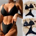 thumbnail image 2 of Conjunto de bikini sexy de moda para mujer Traje de baño sólido Traje de baño Ropa de playa Fridja nalpqowj59338, 2 of 9