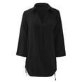 thumbnail image 4 of Youmylove Couverture de Maillot de Bain pour Femmes Couverture de Maillot de Bain Bikini Robe de Plage à Cordon Chemise de Plage Couverture de Maillot de Bain, 4 of 5