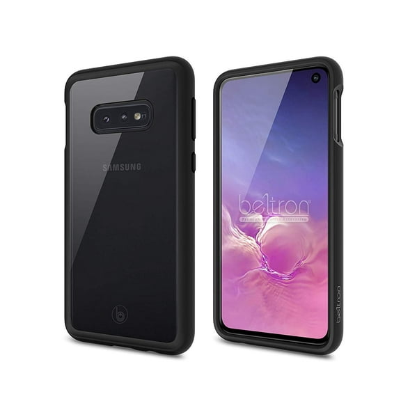 BELTRON Ultra Thin Military Grade Case for Samsung Galaxy S10E G970 with Clear Back Features: MIL-STD-810G Tested, Drop Proof, Shock Proof, Raised Bezels, Slim Profile