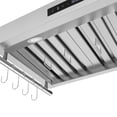 thumbnail image 3 of Forno Venezia 36 Inch Wall-Mounted Range Hood with Touch Controls and Baffle Filters, 3 of 5