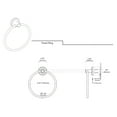 thumbnail image 4 of Gatco 4242MX Latitude II Towel Ring Matte Black, 4 of 4