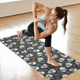 thumbnail image 6 of Green Skull Rose Pattern Hot Yoga Mat Towel Non Slip for Hot Yoga - Quick-Drying Yoga Mat Cover with 4 Corner Pockets with Travel Bag - Hot Yoga Towel Non Slip Grip Moisture Wicking Sweat 70"x26", 6 of 6