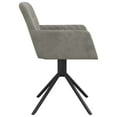 thumbnail image 3 of vidaXL Swivel Dining Chairs 2 pcs Light Grey Velvet, 3 of 5