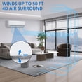 thumbnail image 7 of Mini Split Air Conditioner Heat Pump, 9000 BTU Mini Split AC 24 SEER2 Cools Up to 450 Sq.Ft, Wifi-Enabled Ductless Inverter AC Unit with Copper Line Set, 208/230V, 7 of 7