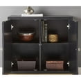 thumbnail image 5 of Steve Silver Amika Black and Ivory 2-Door Sunburst Wood Accent Cabinet, 5 of 6