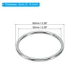 thumbnail image 2 of Unique Bargains 52mm Metal O Rings, 10 Pack 304 Stainless Steel Round Rings for Hardware Bags, 2 of 7
