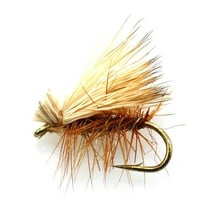 Fishing Flies, Trout Flies - 4 Elk Hair Caddis Brown Flies, Dry Flies - Sizes 14, 16, 18, 20 - Gifts for Men