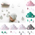 thumbnail image 1 of Gwong Decoración hogareña Nube nube gota de lluvia colgando ornamento bebé cama tienda colgante niños habitación decoración Gwong 21033175, 1 of 7