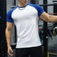 thumbnail image 5 of pstuiky camisetas para hombre, Blusas deportivas informales de verano para hombre, de manga corta, color liso, con cuello en V camisetas de hombre xxl, 5 of 5