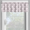 thumbnail image 4 of Ambesonne Eiffel Valance & Curtain, Polka Dots Hearts, 55"x24", Pale Pink Black White, 4 of 6