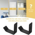 thumbnail image 3 of FUEENIRVA 8Pcs Heavy Duty Jack Stand Wall Mount Hooks Stainless Steel Garage Organizer for Tools, 3 of 9