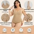 thumbnail image 4 of ANYFIT WEAR Plus Size Women's Shapewear Bodysuit Tummy Control Full Body Shaper Sculpting Snatched Waist Body Suit, 4 of 7