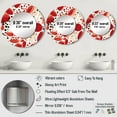 thumbnail image 4 of Designart "Pattern Of Red And White Polka Dots II" Graphic Print Red Large Round Mirror - Round Bedroom Mirror Wall Decor - Modern Round Printed Mirror - 36" x 36", 4 of 6