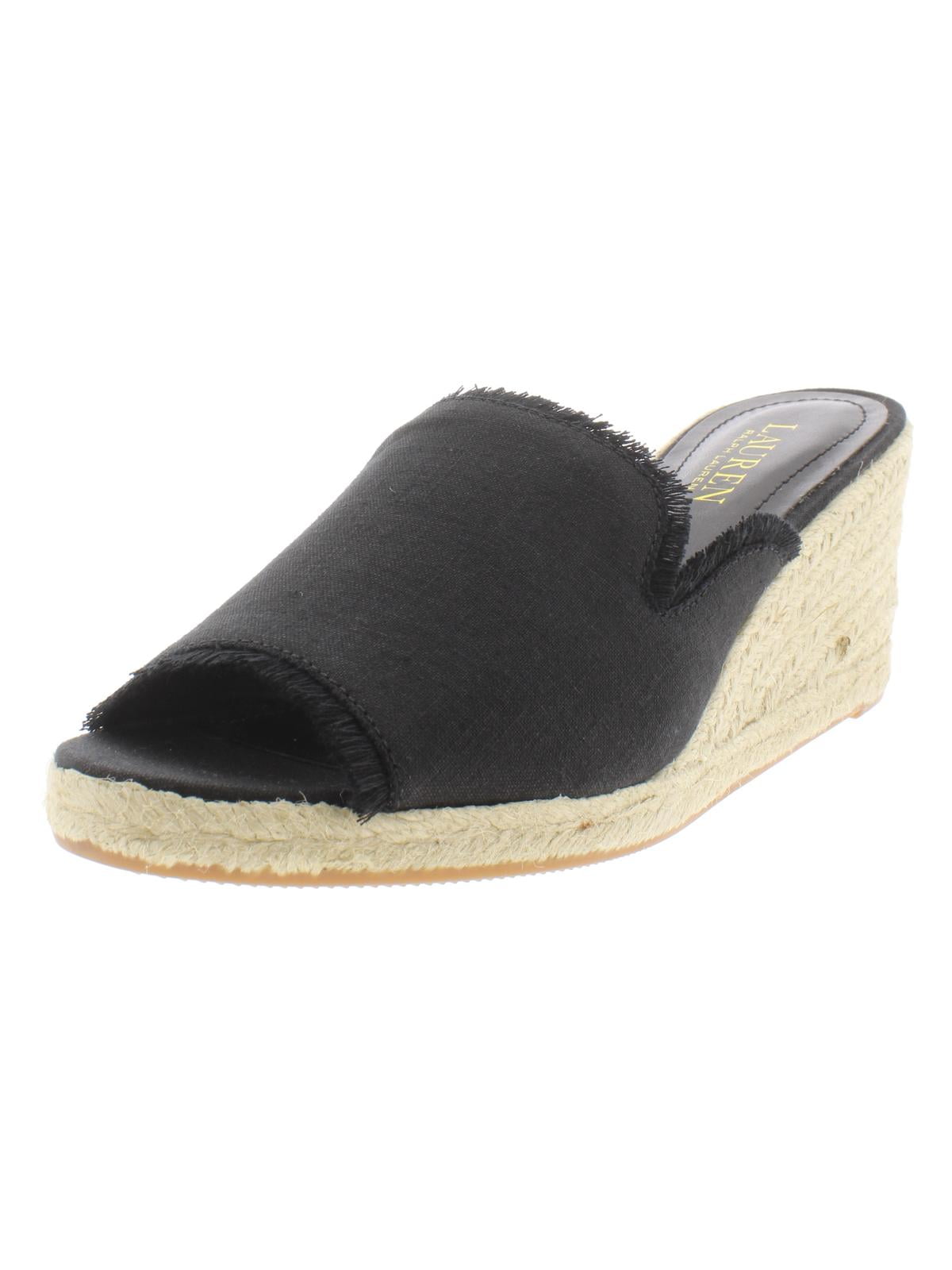 Lauren Ralph Lauren - Lauren Ralph Lauren Womens Carlynda Linen Wedge Espadrilles - Walmart.com 