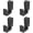 Black*4, variant on No-Drill Traceless Storage Rack Hooks, Black, 10 Pieces, Heavy Load High Weight Capacity, Heavy-Duty Iron Ceiling Mount Hooks