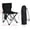 Black, variant on Outdoor Folding Chair Camping Picnic Portable Chair with Backrest, Fishing Seat Home Excursion Multifunctional Leisure Sketching Chair with Carry Bag