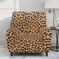 thumbnail image 2 of Kuiaobaty Leopard Print Reclining Sofa Slipcover Breathable Recliner Chair Cover Durable Reclining Slipcover Washable Recliner Couch Cover with Elastic Bottom for Living Room, 2 of 8
