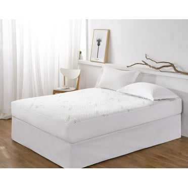 Marina Decoration Premium Luxury Ultra Soft Waterproof All Season Rayon from Bamboo Fitted Mattress Protector, Deep Pocket Fits Up to 18 Inch