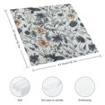 thumbnail image 3 of Nawy Flowers Wallpaper Vintage Cloth Napkins, Reusable Machine Washable Fabric for Events and Gifts 2 PCS, 3 of 7