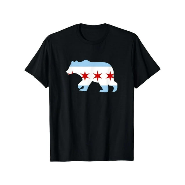 Chicago Bear Flag T-Shirt – Retro City Pride Tee – Soft Cotton Fabric