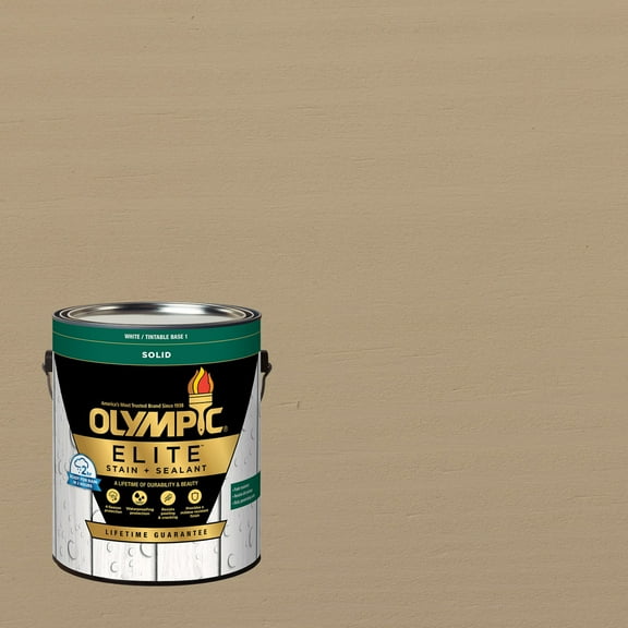 Olympic Elite 1 Gallon SC-1038 Heather Solid Advanced Exterior Stain and Sealer in One