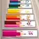 thumbnail image 4 of Pastel Lápiz Escalera Pegatinas Calcomanías 3D Decorativo Escalera Peldaños Calcomanías Escalera Murales Etiqueta De La Pared Art Decor Set 6 Unids Methold HA023395-00, 4 of 7