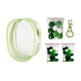 thumbnail image 2 of Bunblic Clear Figure Display Bag,PVC Doll Display Case,Zipper Closure Tiny Doll Pouch Small Doll Storage Bag for Mini Dolls Figures green, 2 of 7