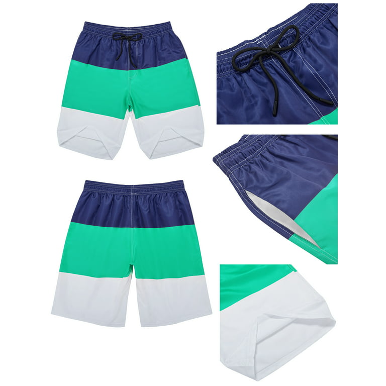 Mens Swim Trunks Quick Dry Swim Trunks Mesh Lined Beach Shorts Men's  Bathing Suit Swim Trunks Beach Swimwear Pool Trunks Pants Color  Blue/Green/Red 