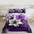 thumbnail image 2 of Castle Fairy Retro Flower Boy Girl 2Pcs Bedding Comforter Set,Floral Butterfly Twin Comforter Sets,Botanical Plants Breathable Bedding Set,Luxury Bedroom Decor, 2 of 8