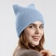 thumbnail image 4 of 1 gorro de lana, gorro de punto, gorro frío, frío, cálido, gorro frío, versión coreana del gorro tipo jersey de moda, 4 of 5