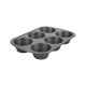 thumbnail image 4 of Molde para magdalenas GoodCook Everyday, antiadherente, acero, tamaño Jumbo, 6 tazas, gris, 4 of 7