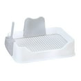 thumbnail image 5 of DOLITY Dog Toilet for Small Dogs Puppy Potty Tray Pet Accessories Pet Litter Pan Indoor white, 5 of 8