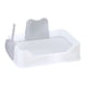 thumbnail image 4 of Inodoro para perros y mascotas con pala, orinal para perros, bandeja reutilizable para entrenamiento de cachorros, bandeja para orinal para perros de blanco, 4 of 9