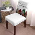 thumbnail image 2 of Christmas Dining Chair Slipcover, Poinsettia Leaves Winter Snowflake Red Chair Protector Stretch Parsons Chair Covers for Dining Room, Restaurant, Kitchen, Party, Set of 6, 2 of 5