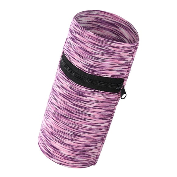 Courir Sweatband Élément de Stockage Fermeture à Glissière Bracelet de Sport Unisexe Pratique avec Poche à Glissière