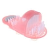 TIE-LION Plastic Bath Shoe Pumice Stone Foot Scrubber Shower Brush Massager Slipper