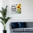 thumbnail image 2 of Canvas Print Wall Art Oil Paintings Farmhouse Sunflower Floral Bee Picture Prints Artwork for Living Room Kitchen Bathroom Bedroom,Stretched and Framed Ready to Hang,Sweet Home Text on White Wood, 2 of 9
