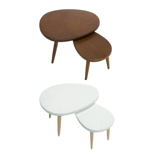 Escritorio en miniatura de ,Mesa auxiliar en miniatura para 1:12,Decoraciones de muebles de de madera,Suministro de escena de vida de Sunnimix Escritorio en miniatura de casa de muñecas